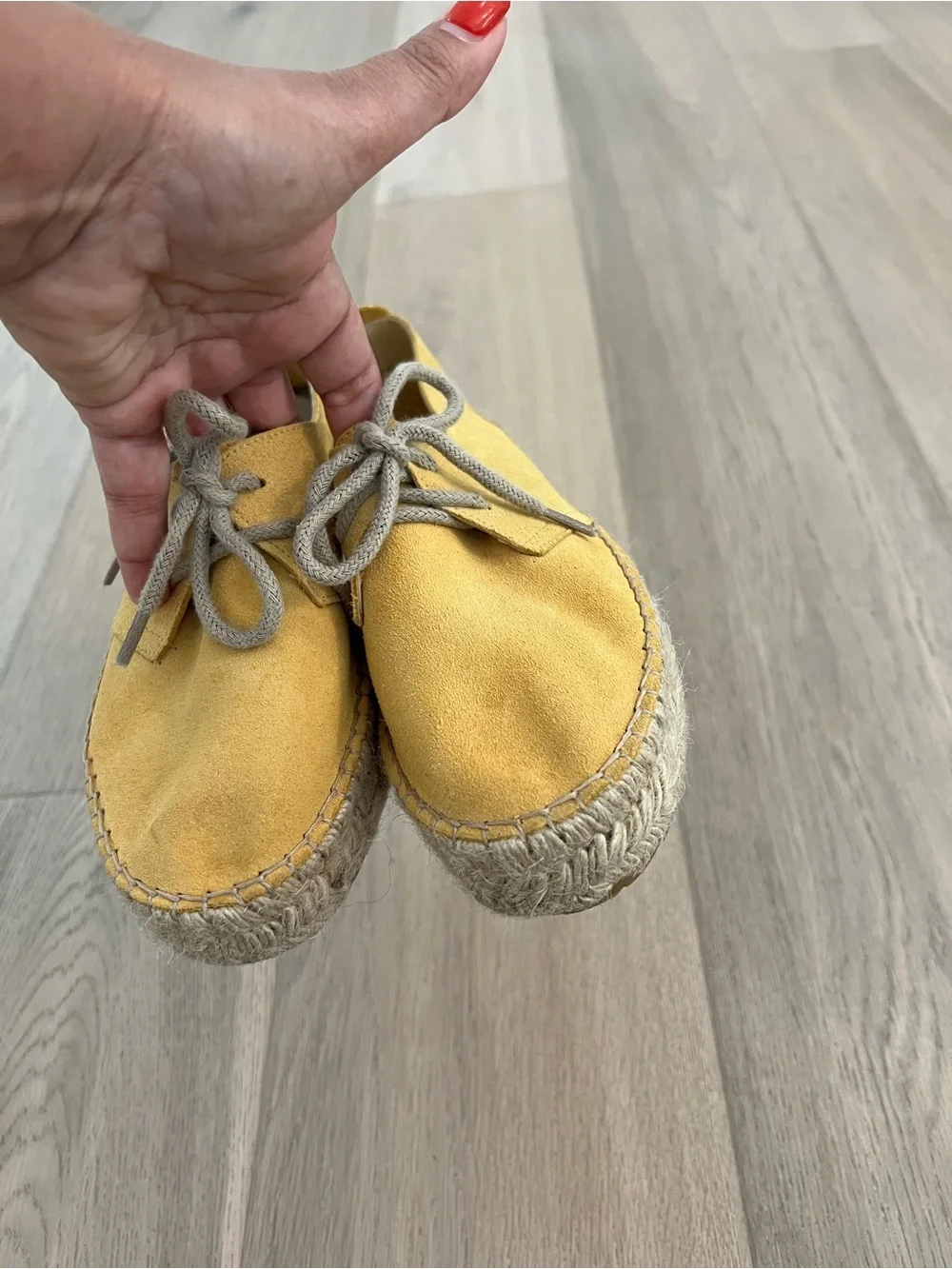 Yellow Lace-Up Espadrille Sneakers - Casa Hernanz, Madrid